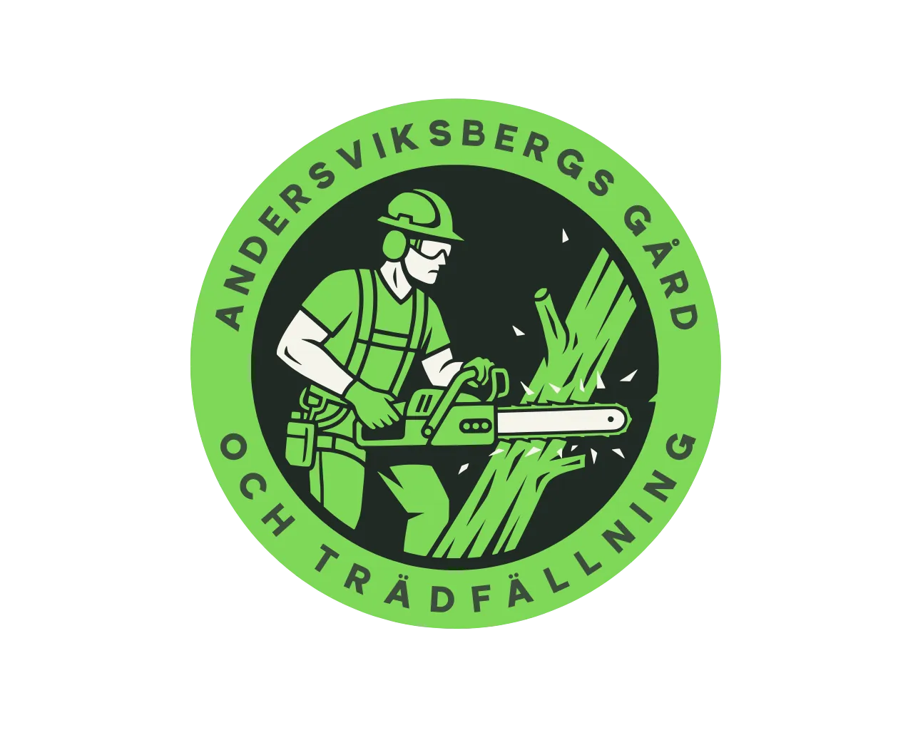 Andersviksbergs gård och trädfällning